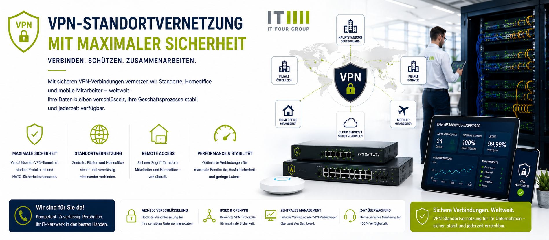 IT Systemhaus | VPN-Netzwerk für sicheren Remote Zugriff im Firmennetzwerk | Rosenheim - Traunstein - Wasserburg - München