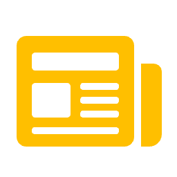 Zeitungssymbol in der Markenfarbe — News-Blog von ITFOUR
