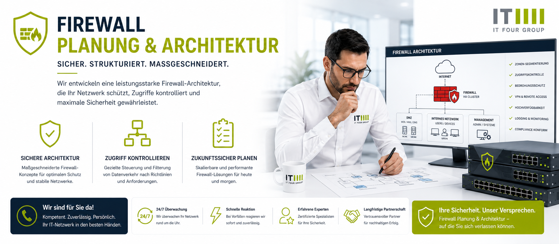 IT-Systemhaus | Firewall Beratung, Planung & Architektur | Rosenheim - Traunstein - Wasserburg - München Planung und Architektur einer Firewall-Lösung