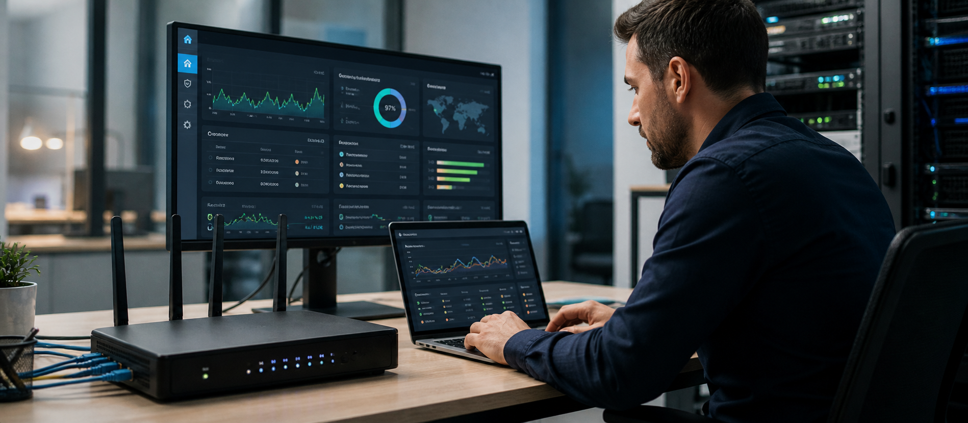 Wartung und Monitoring der Netzwerktechnik